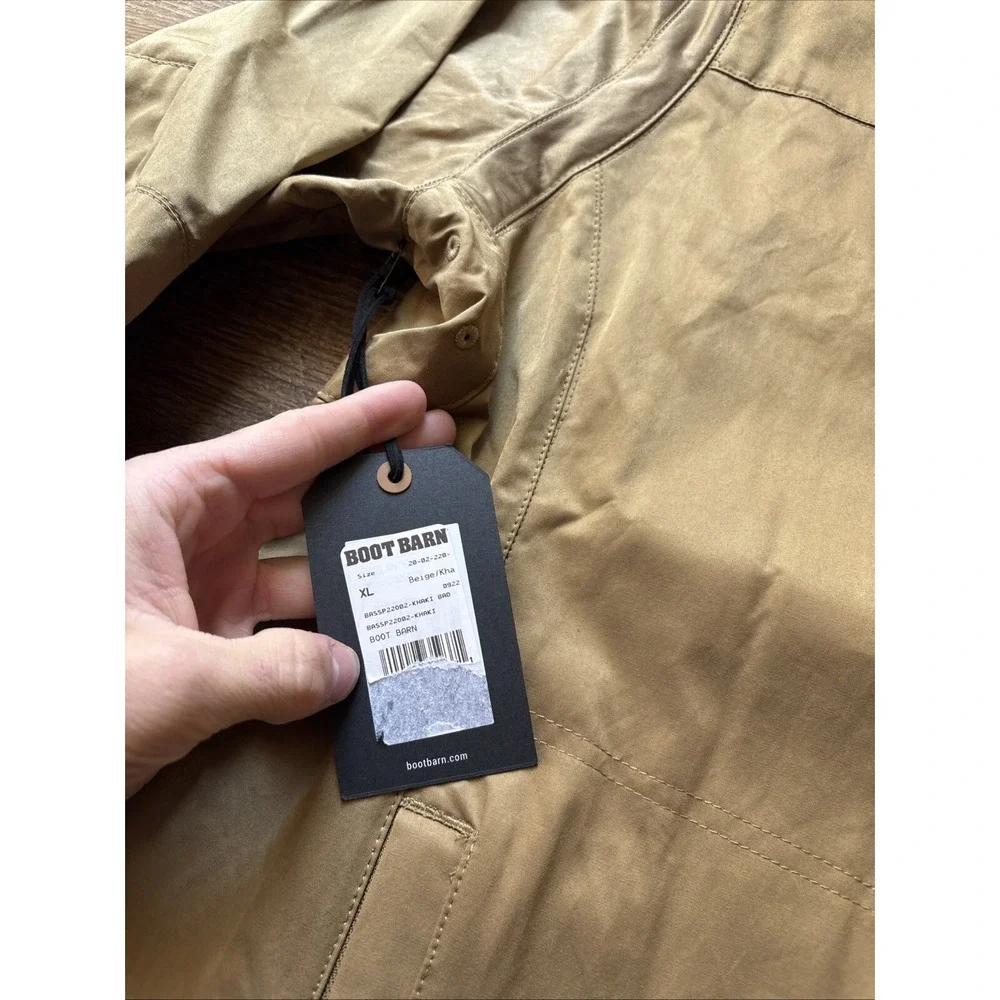 Brothers Sons Badlands Concealed Carry Jacket Mens XL Tan Khaki Tactical Zip NEW